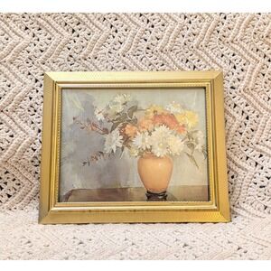 Fetco Gold Etched Metal Picture Frame 8x10 Vintage Scalloped Beaded Tabletop